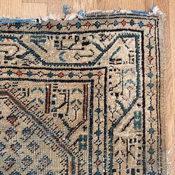 Vintage Rug, 2' 6 x 4' 2 Cream