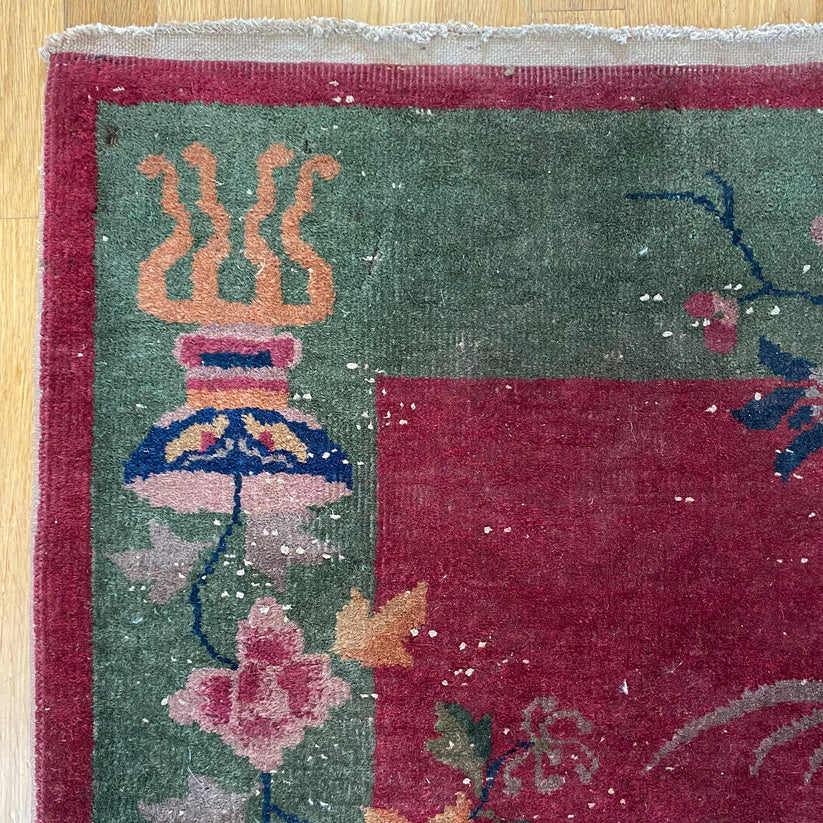 Chinese Rug, 3' x 6' Pink Nichols