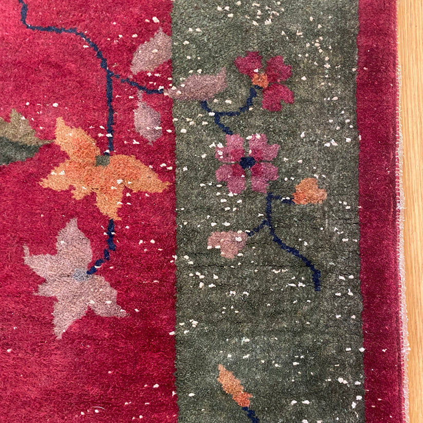 Chinese Rug, 3' x 6' Pink Nichols