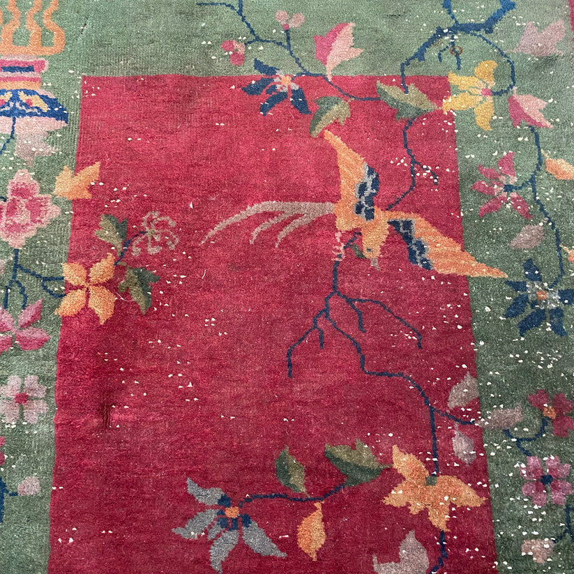 Chinese Rug, 3' x 6' Pink Nichols