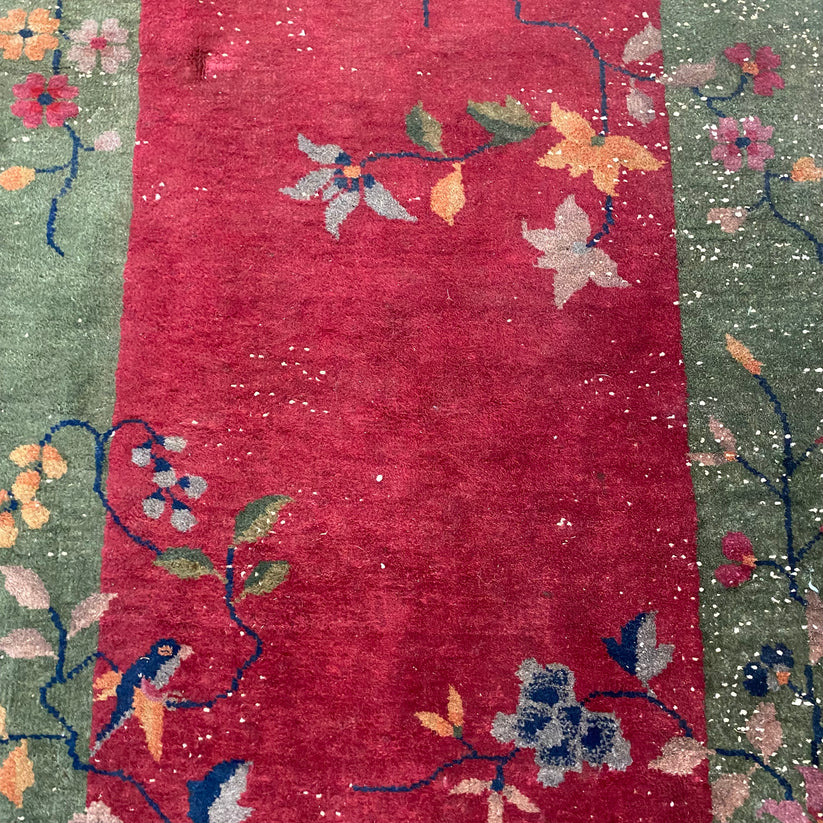 Chinese Rug, 3' x 6' Pink Nichols