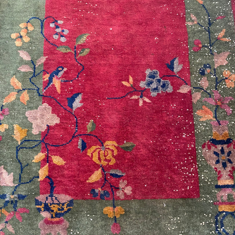 Chinese Rug, 3' x 6' Pink Nichols