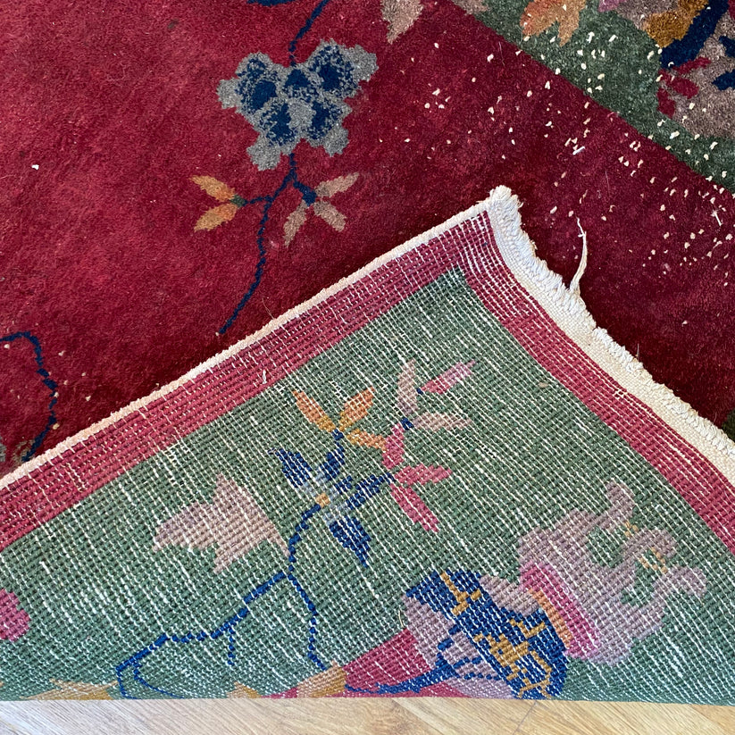 Chinese Rug, 3' x 6' Pink Nichols