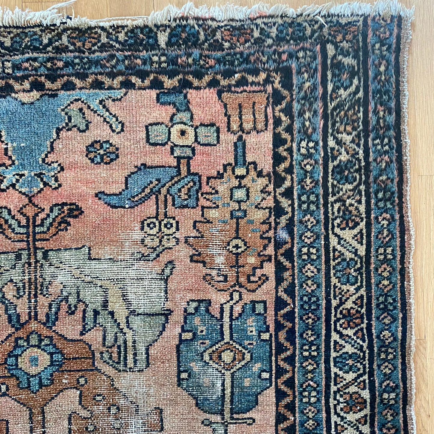 Vintage Rug, 3' 2 x 4' 11 Pink