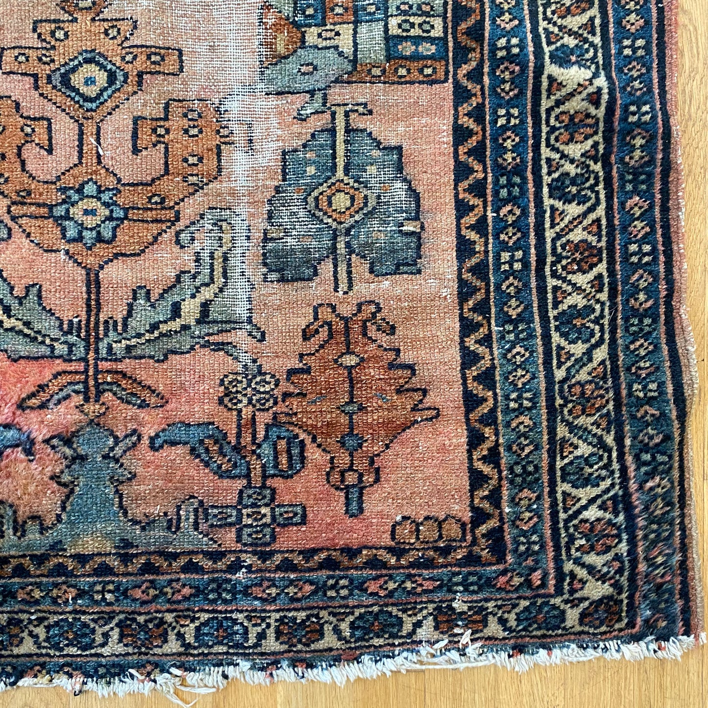 Vintage Rug, 3' 2 x 4' 11 Pink