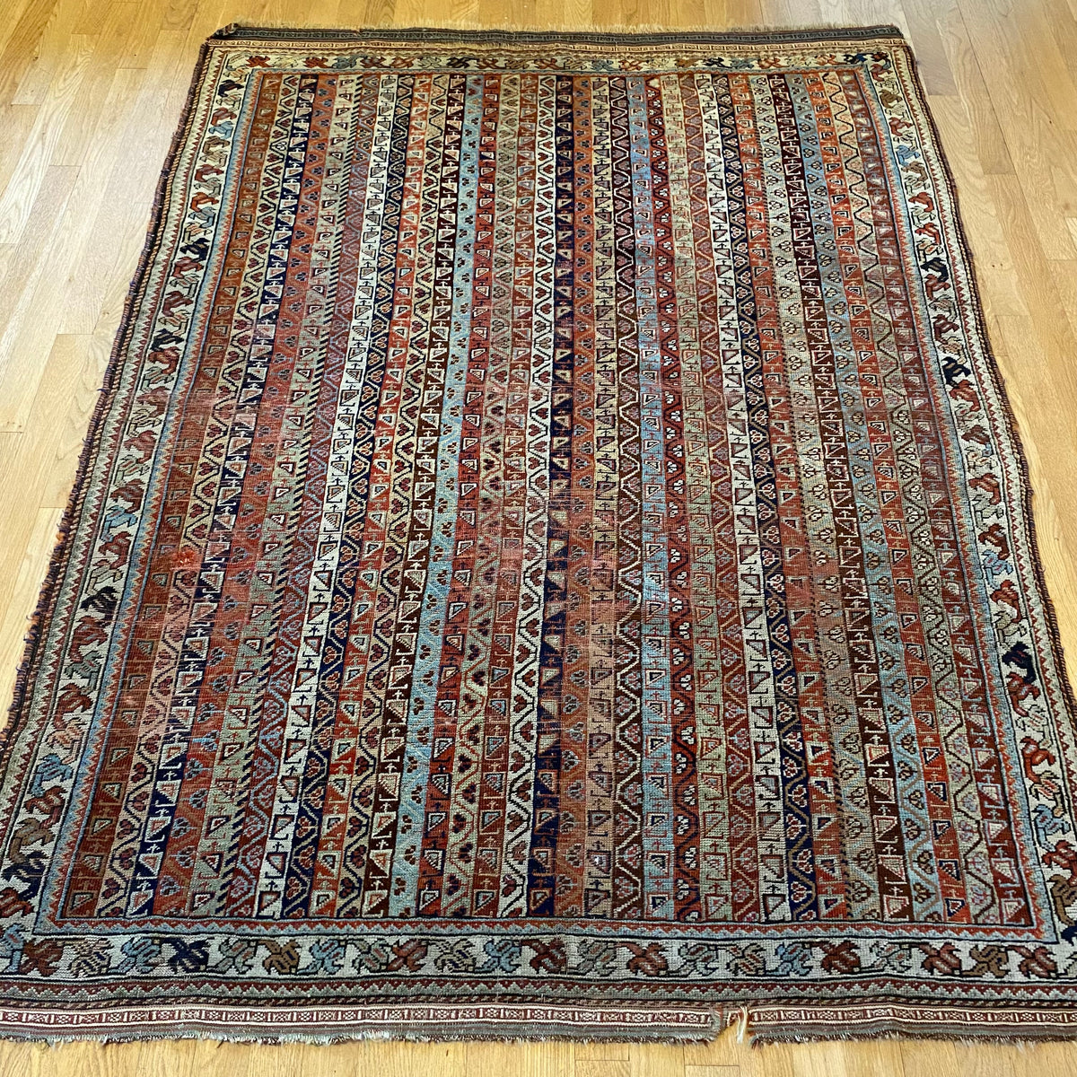 Vintage Rug, 4' 7 x 6' 2 Terracotta