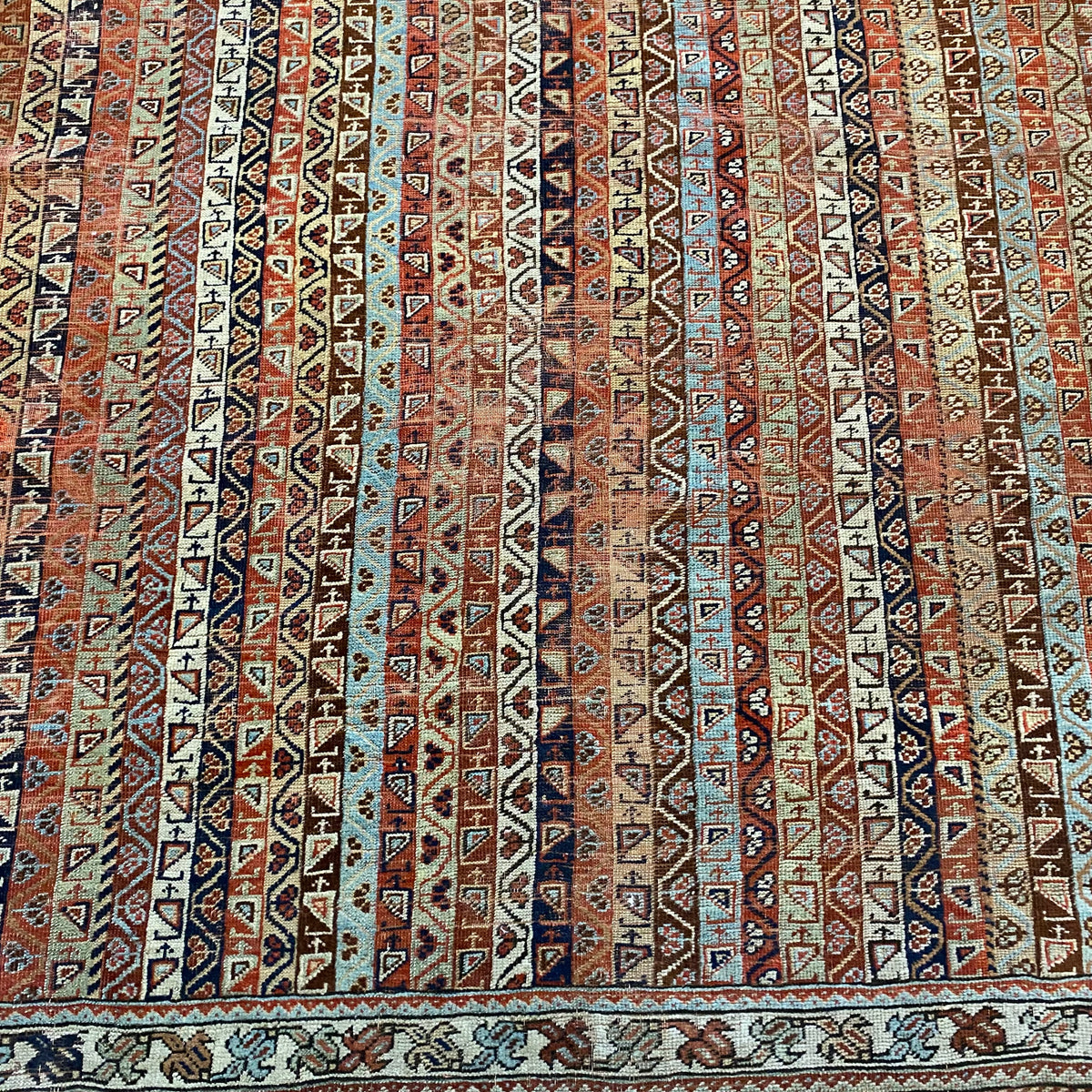 Vintage Rug, 4' 7 x 6' 2 Terracotta