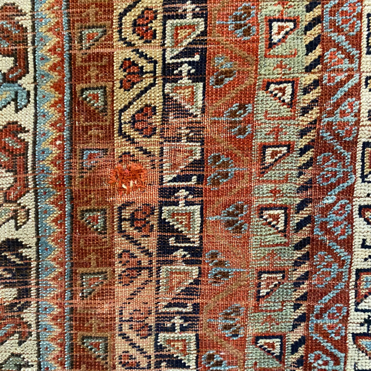 Vintage Rug, 4' 7 x 6' 2 Terracotta