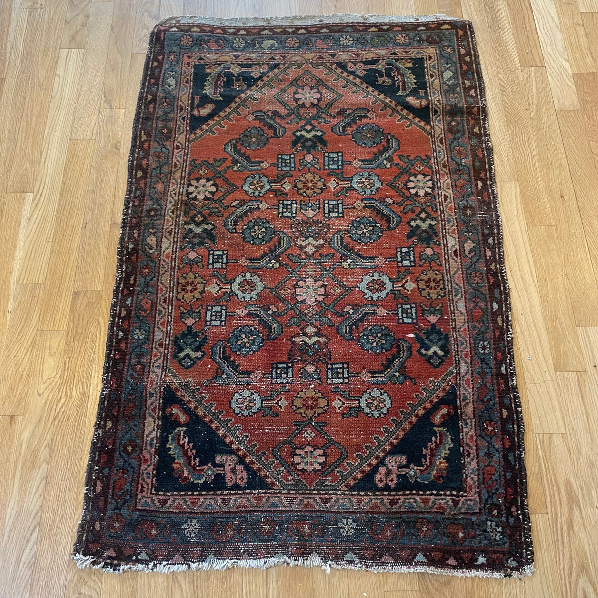 Vintage Rug, 2' 7 x 4' 1 Terracotta