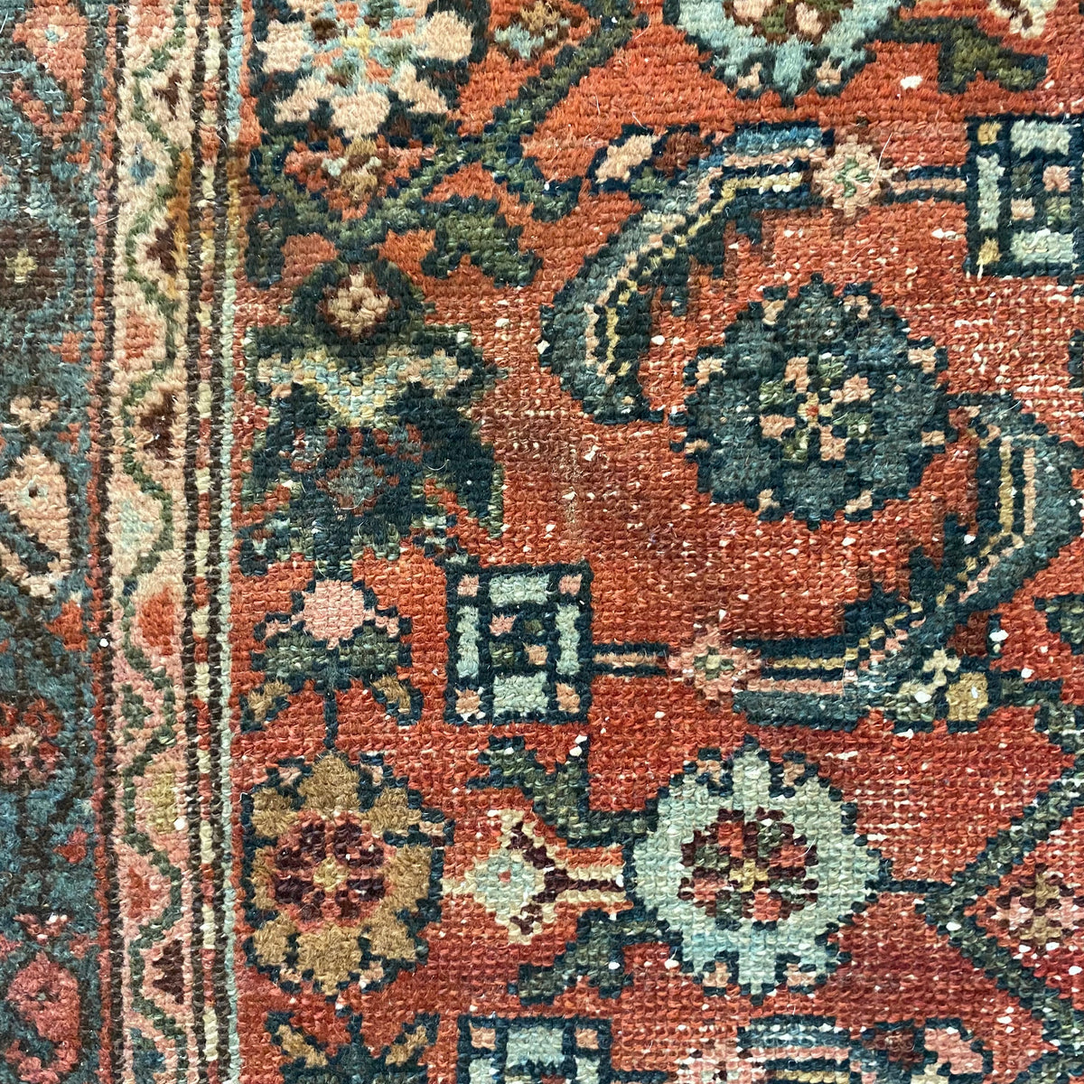 Vintage Rug, 2' 7 x 4' 1 Terracotta