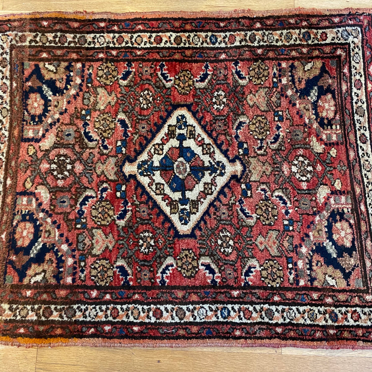 Vintage Rug, 2' 3 x 2' 11 Red