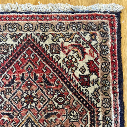 Vintage Rug, 1' 5 x 2' 2 White