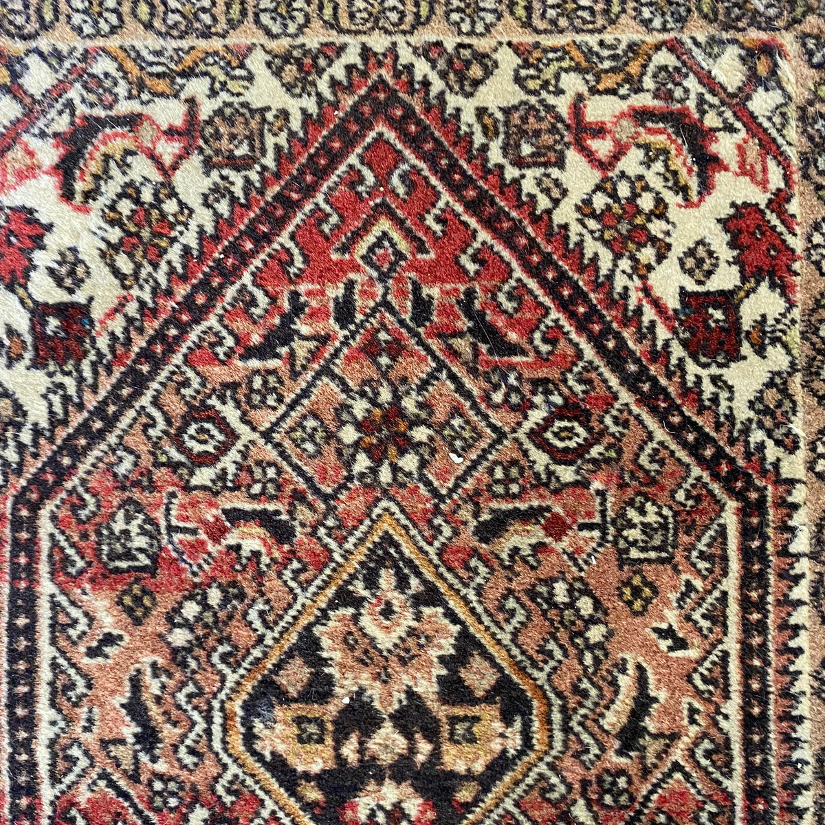 Vintage Rug, 1' 5 x 2' 2 White