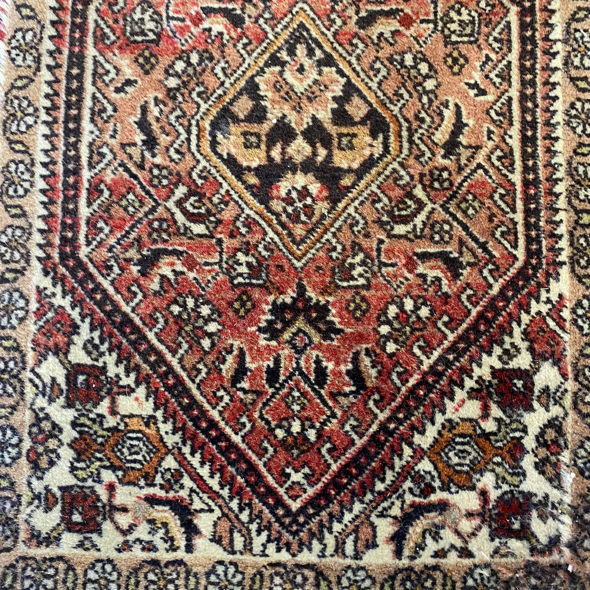 Vintage Rug, 1' 5 x 2' 2 White