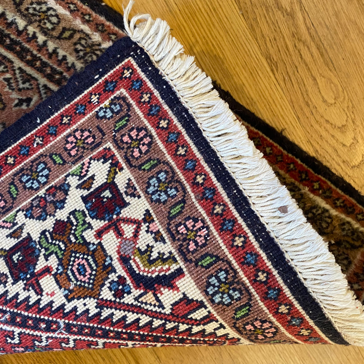 Vintage Rug, 1' 5 x 2' 2 White