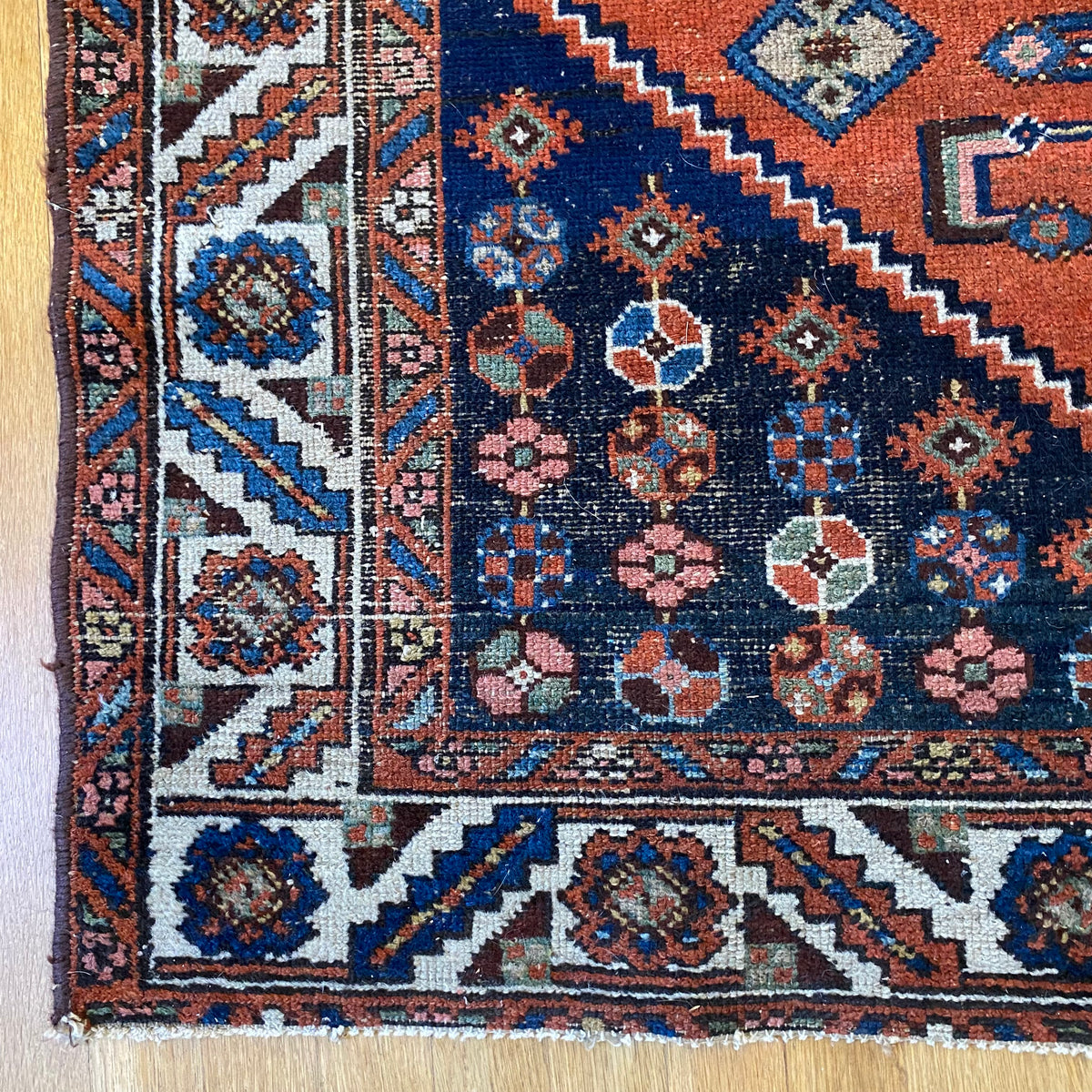 Vintage Rug, 4' 3 x 6' 5 Terracotta
