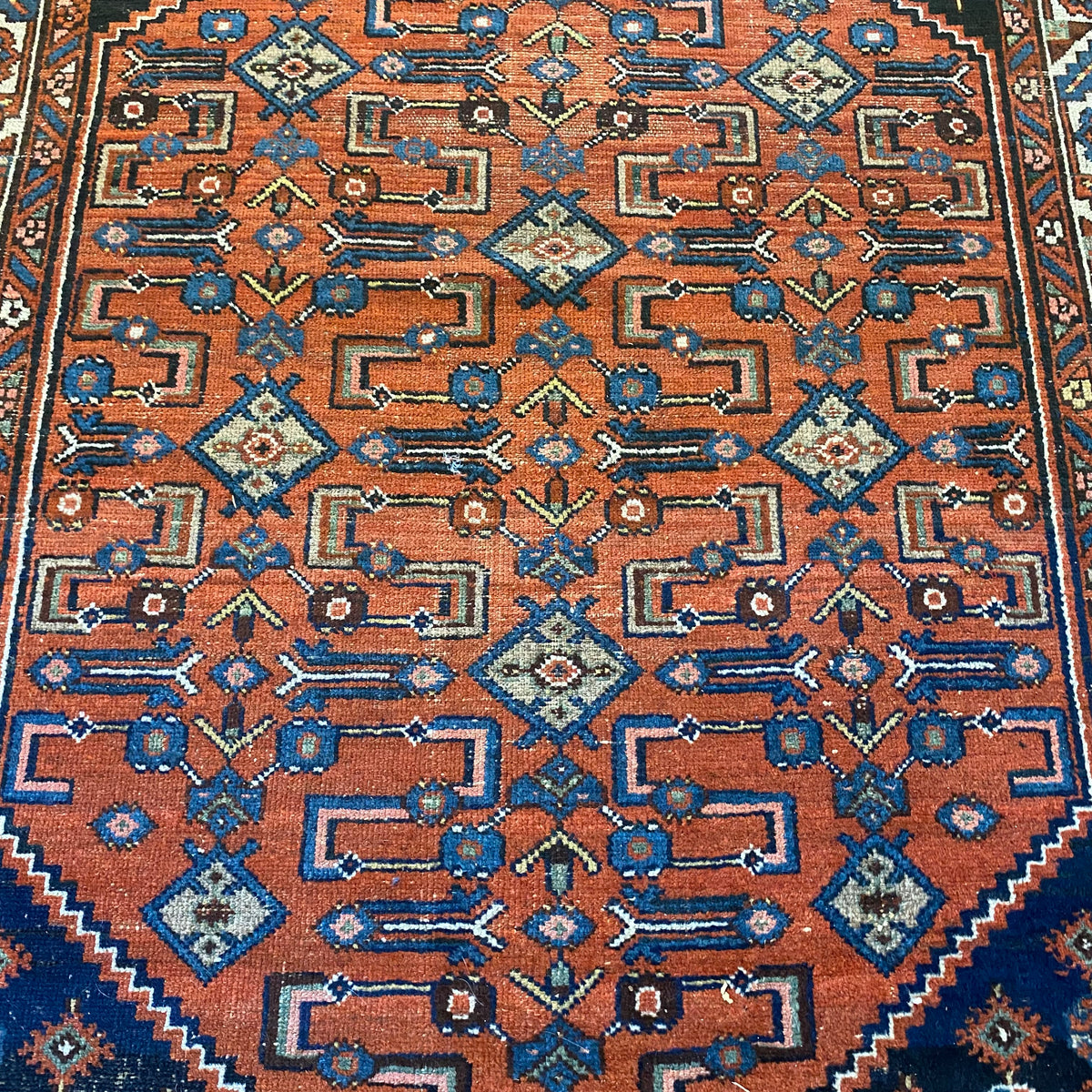 Vintage Rug, 4' 3 x 6' 5 Terracotta