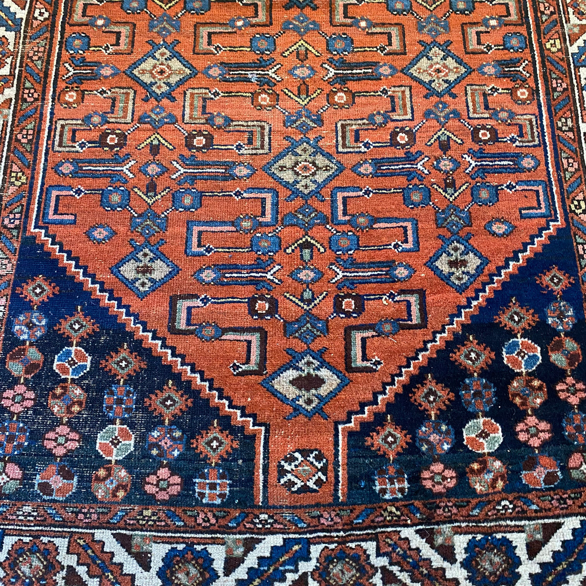 Vintage Rug, 4' 3 x 6' 5 Terracotta