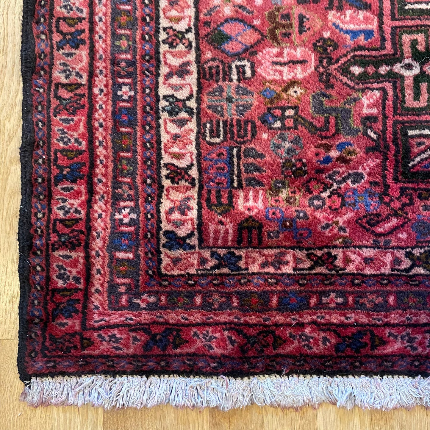Vintage Rug, 3' 7 x 5' 1 Red