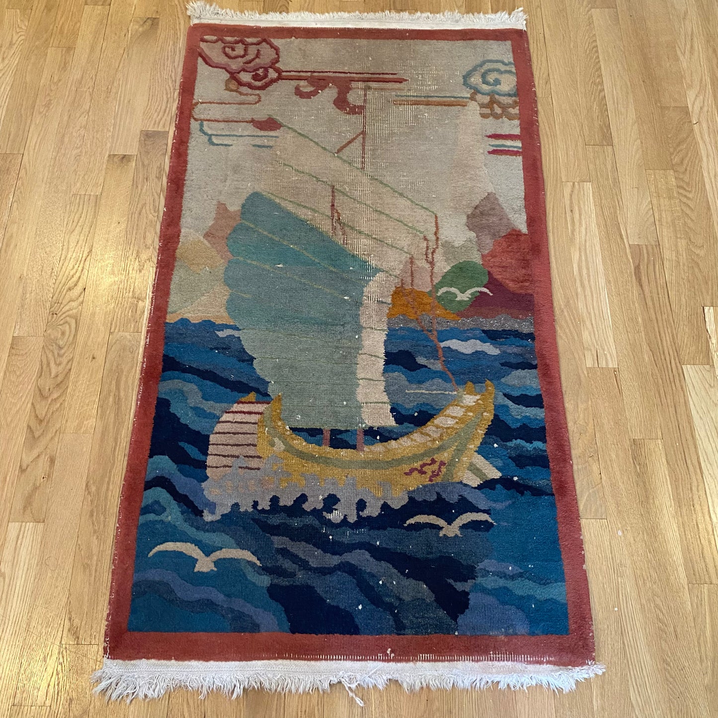Vintage Rug, 2' 6 x 4' 7 Cream