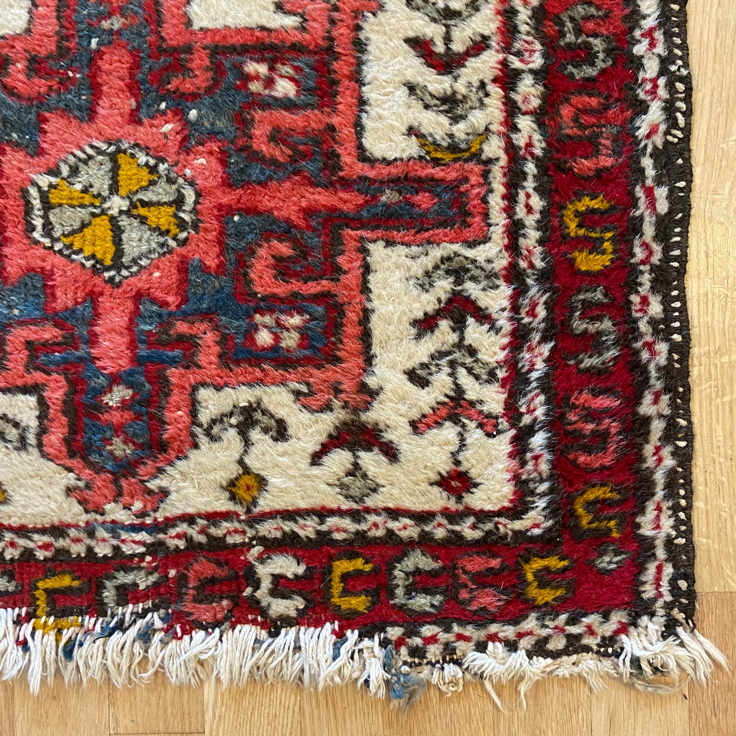 Vintage Rug, 2' 3 x 3' 11 White