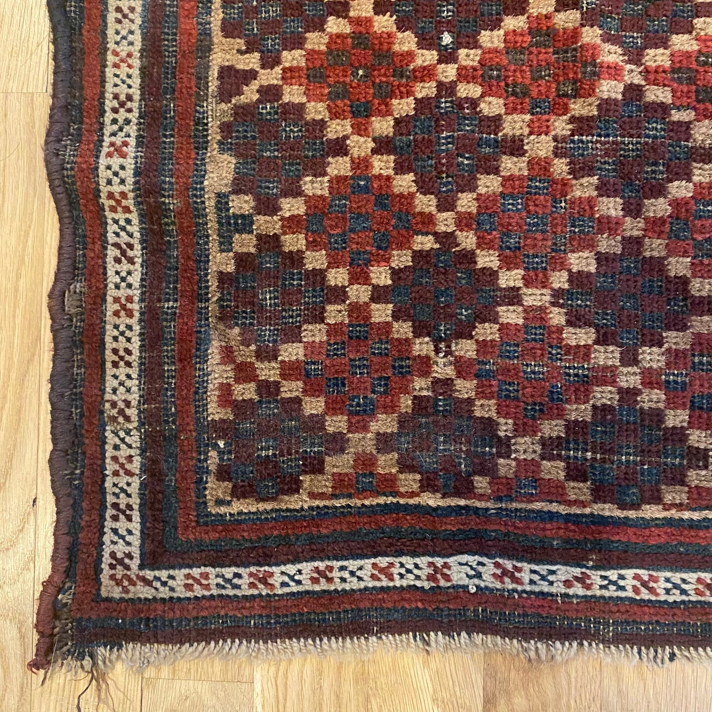 Vintage Rug, 1' 9 x 3' Tan
