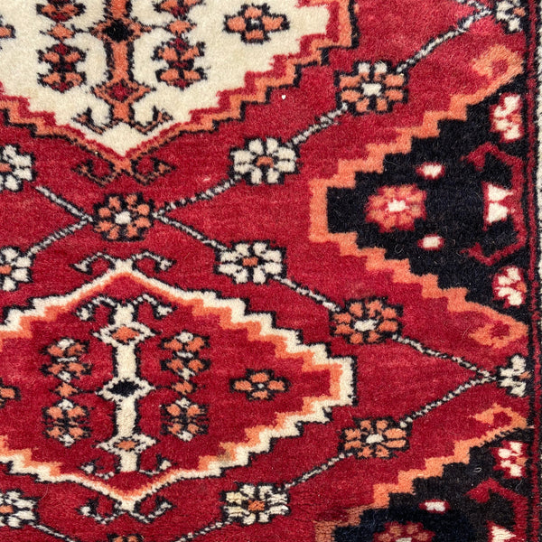 Vintage Rug, 2' 1 x 3' 7 Red
