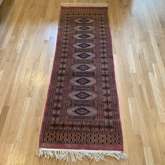 Vintage Rug, 2' 1 x 6' 6 Purple