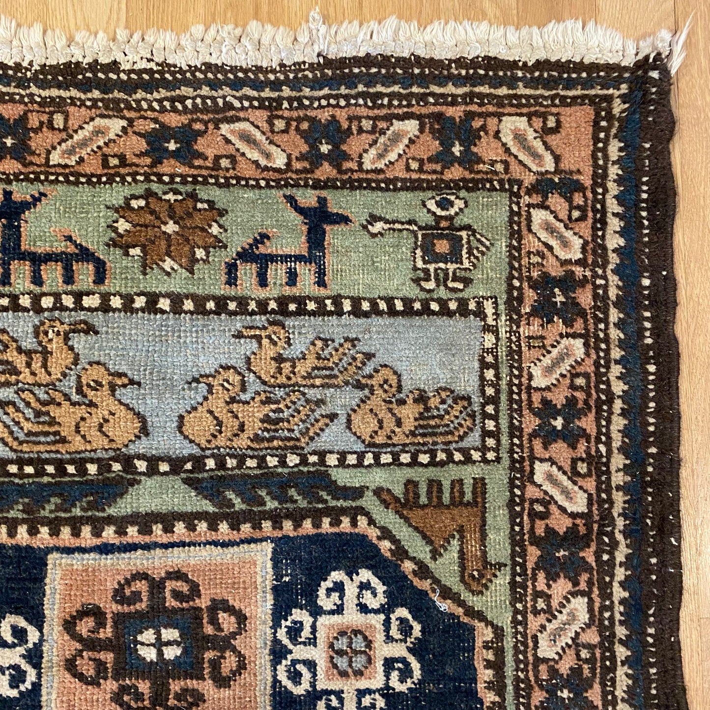 Vintage Rug, 2' 5 x 3' 10 Green