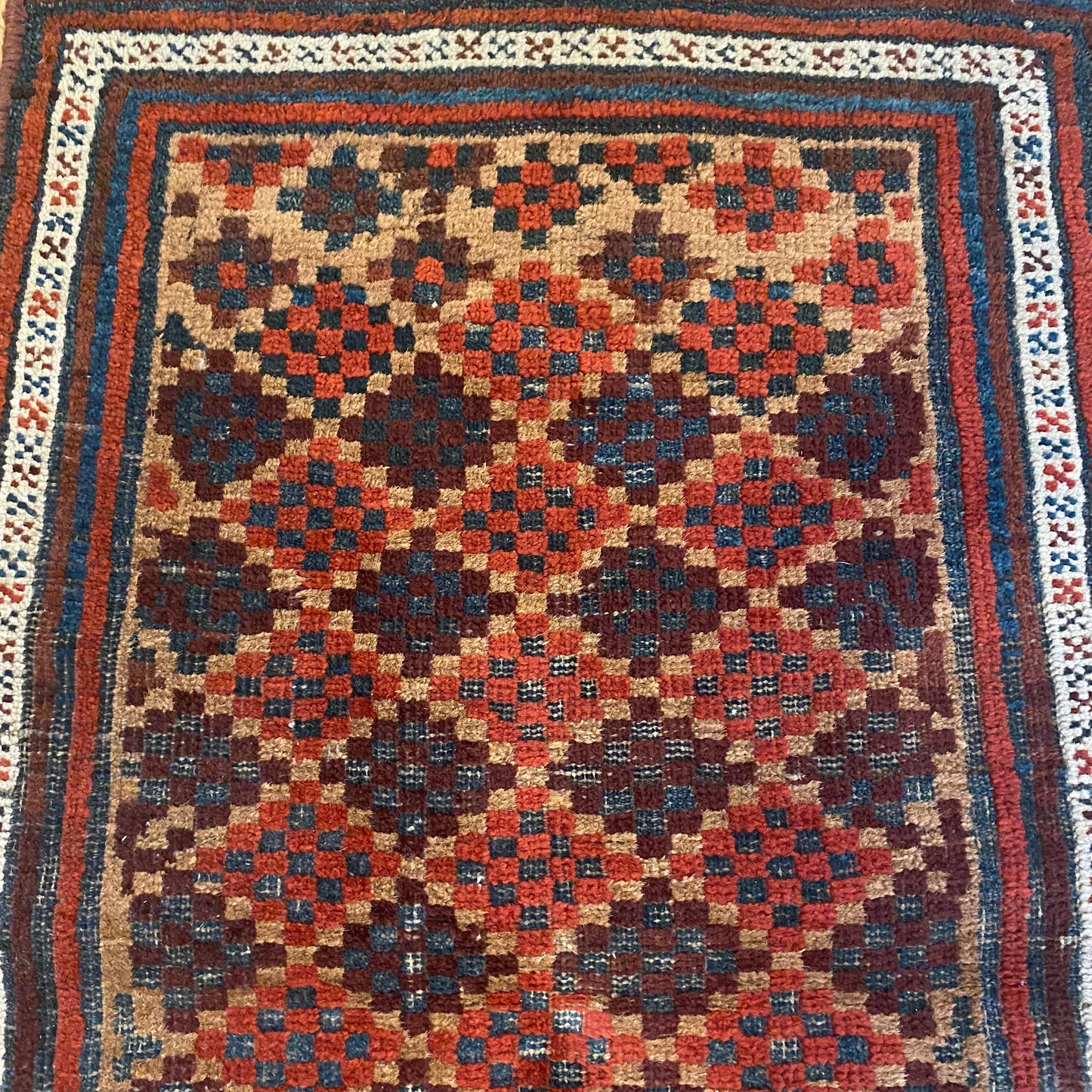 Vintage Rug, 1' 9 x 3' Tan