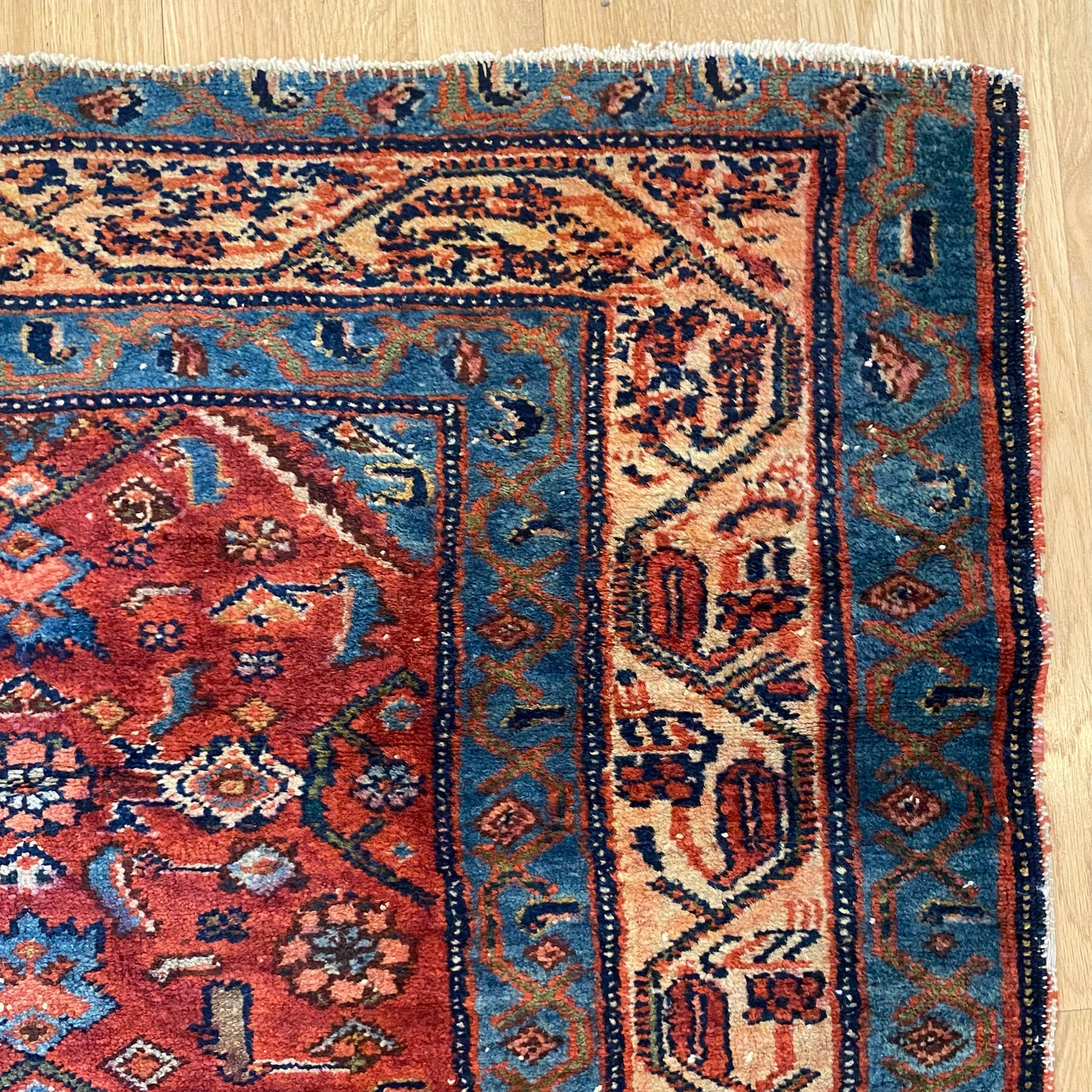 Vintage Rug, 3' x 4' 9 Red