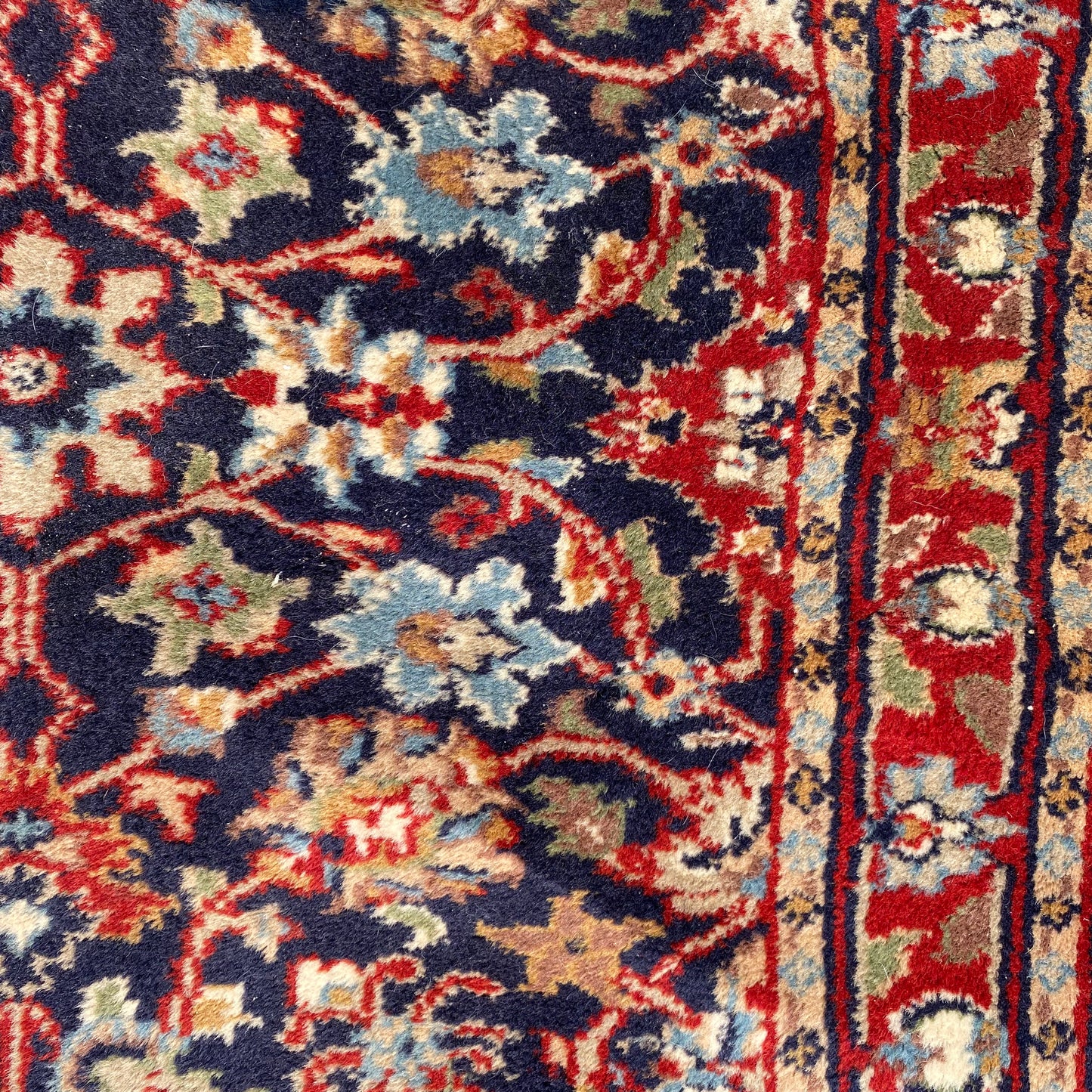 Vintage Rug, 2' 3 x 3' 3 Blue