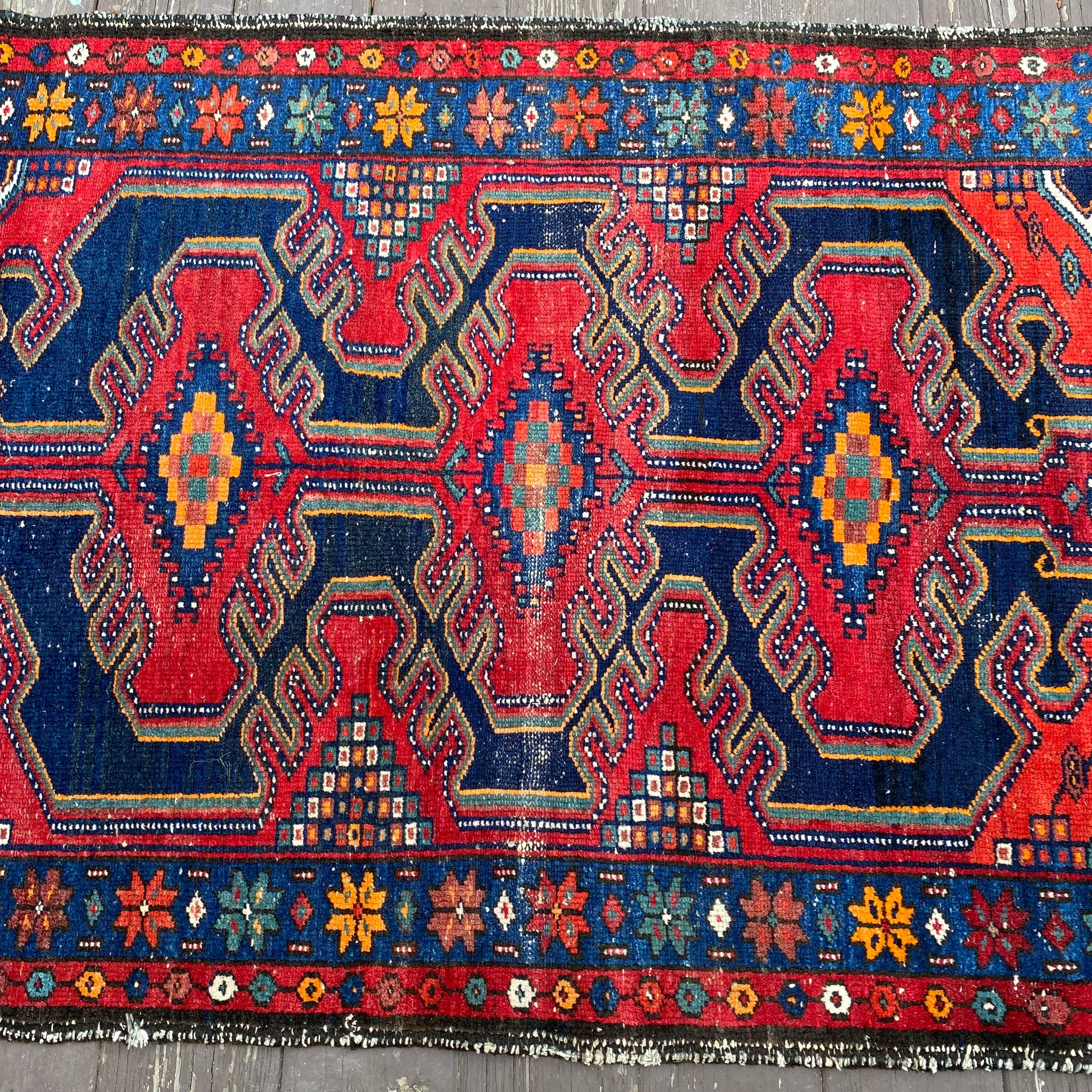 Vintage rug セール Vintage Rug, 3' 3 x 5' Blue – Jessie's Oriental Rugs