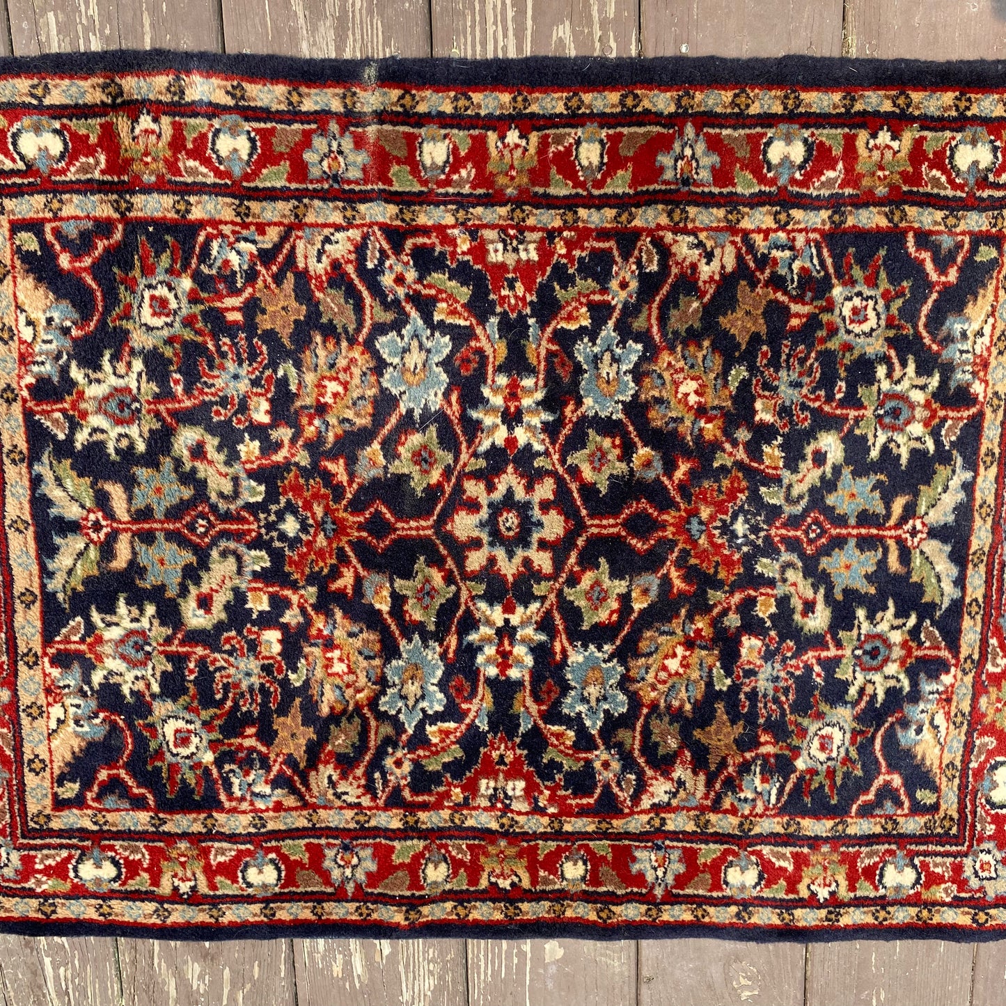 Vintage Rug, 2' 3 x 3' 3 Blue