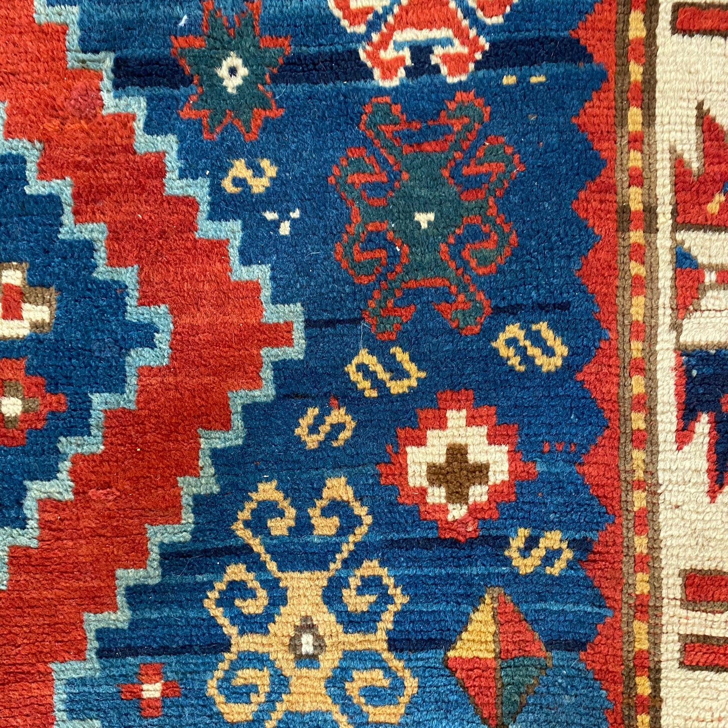 Vintage Rug, 4' 6 x 7' 10 Blue