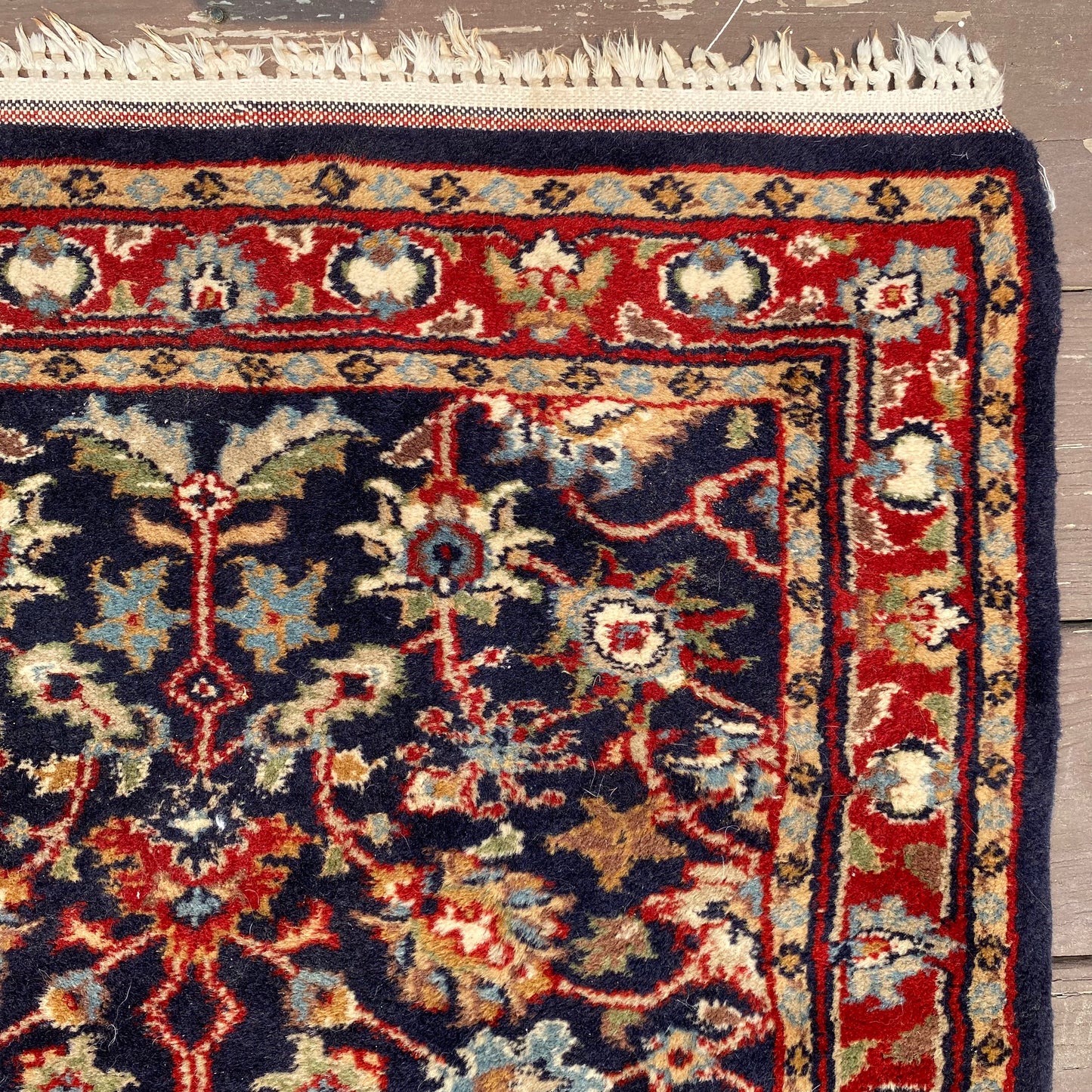 Vintage Rug, 2' 3 x 3' 3 Blue