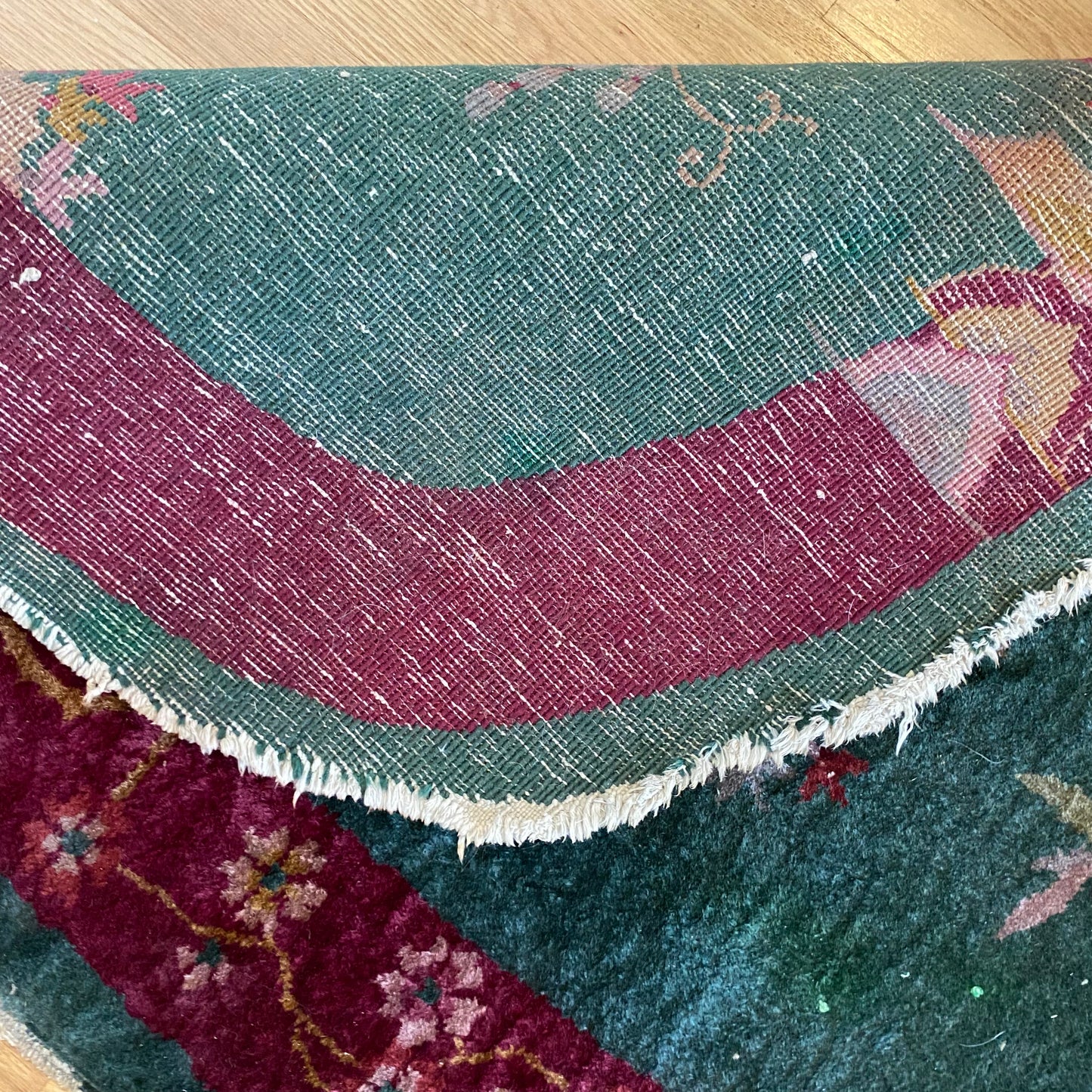 Vintage Rug, 3' 6 x 5' 10 Green