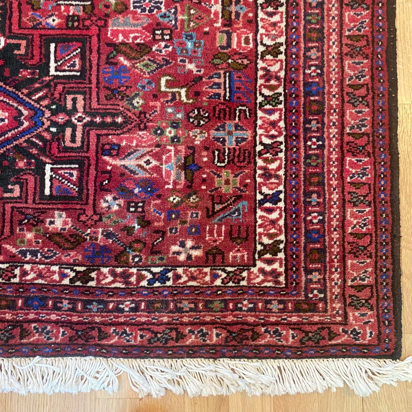 Vintage Rug, 3' 7 x 4' 11 Red