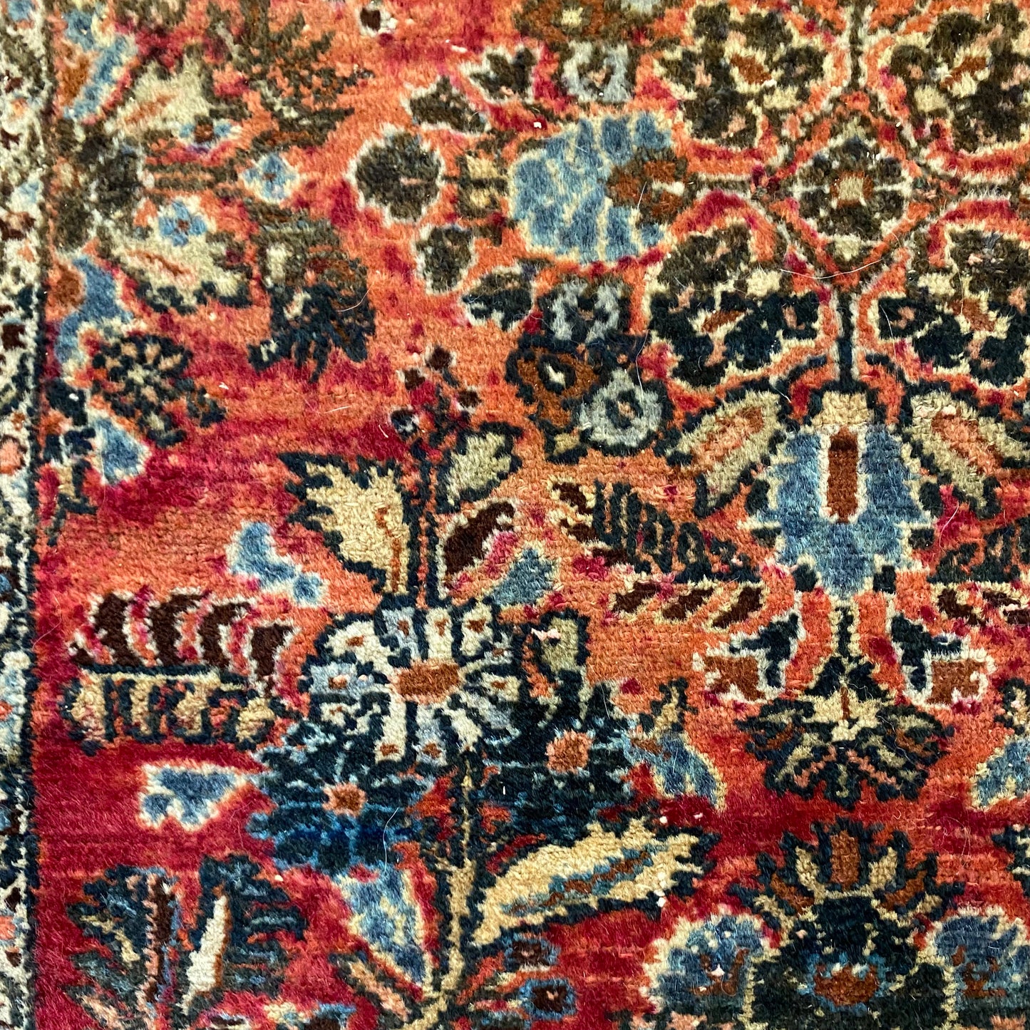 Vintage Rug, 2' 7 x 4' Pink
