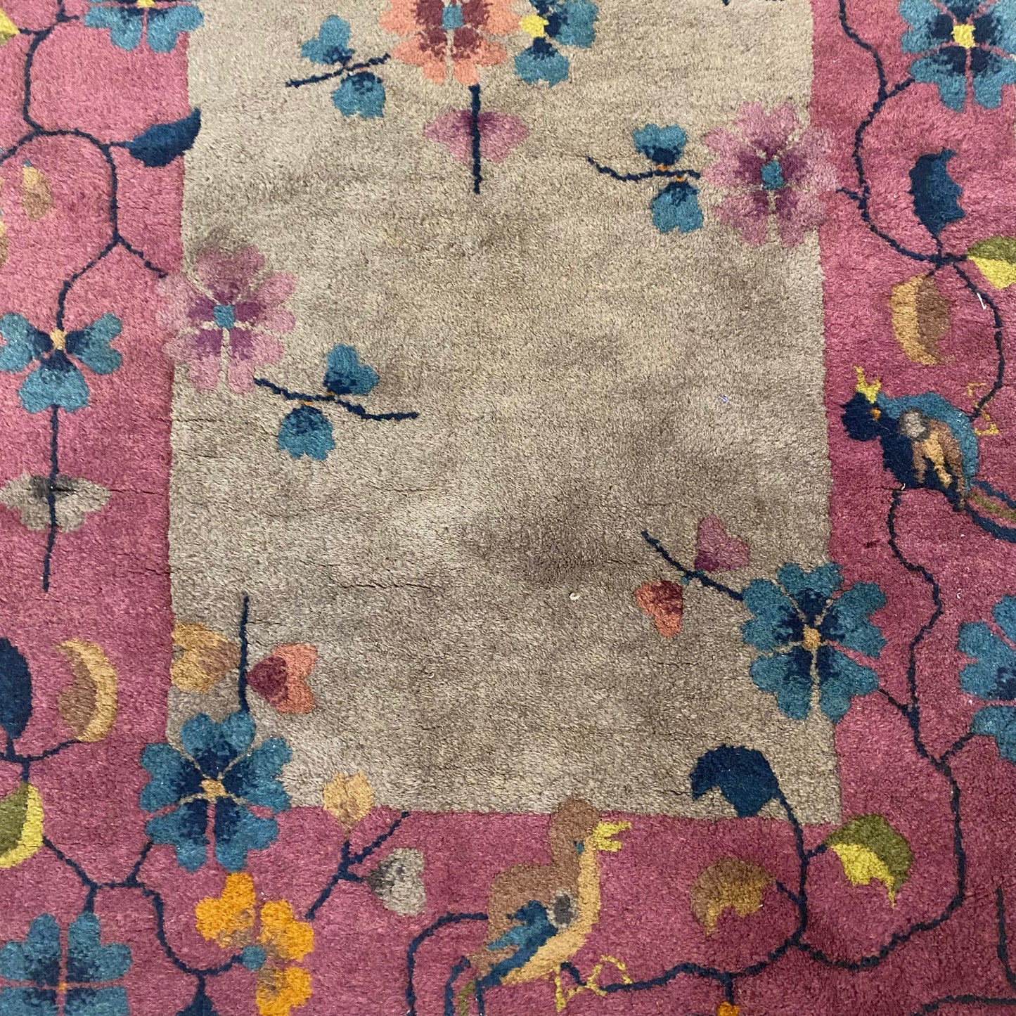 Chinese Rug, 2' 2 x 4' 2 Grey