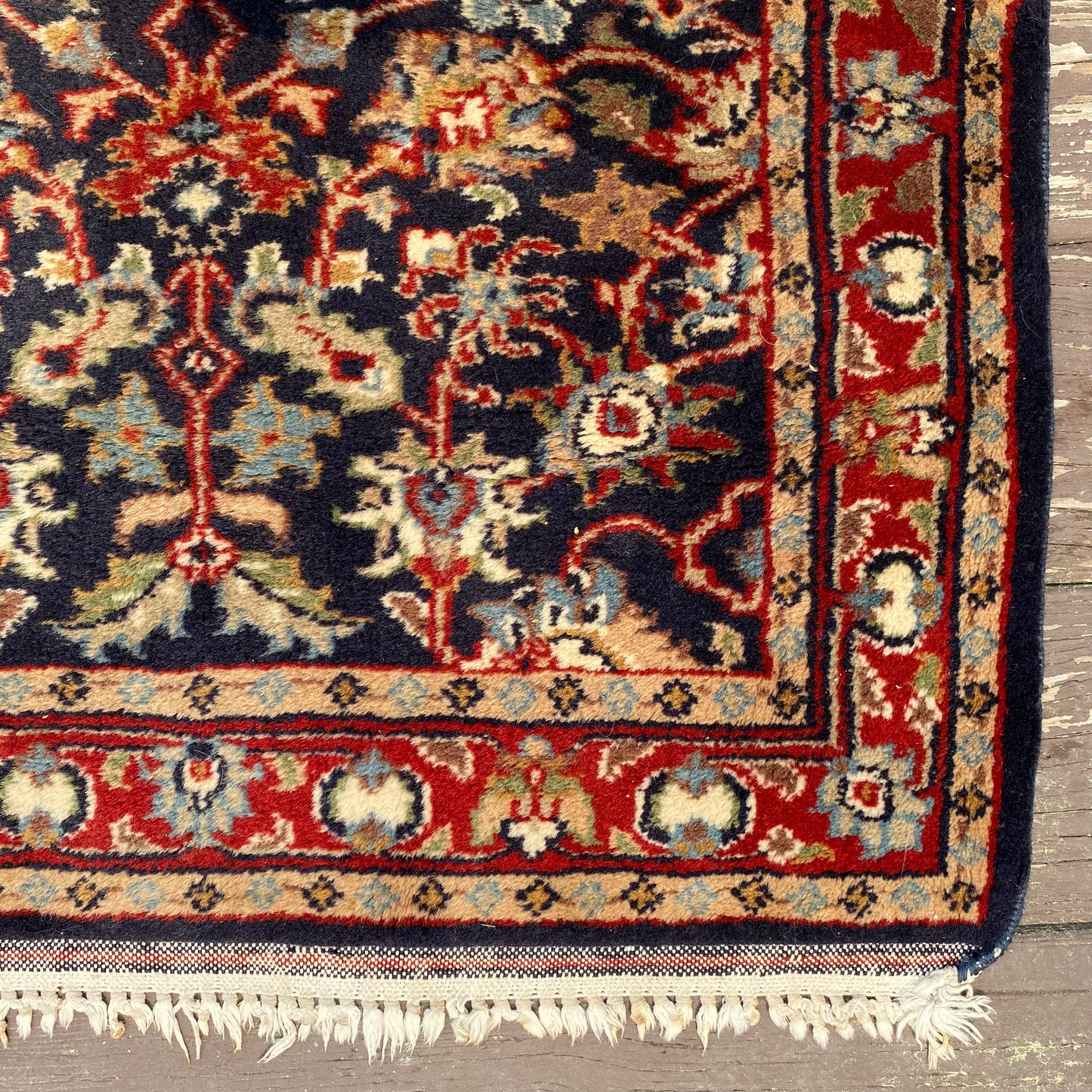 Vintage Rug, 2' 3 x 3' 3 Blue