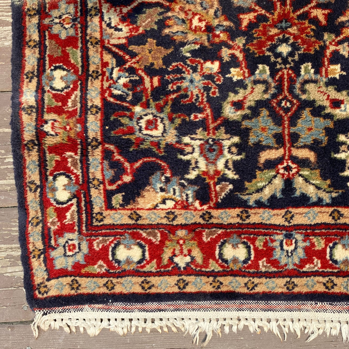 Vintage Rug, 2' 3 x 3' 3 Blue