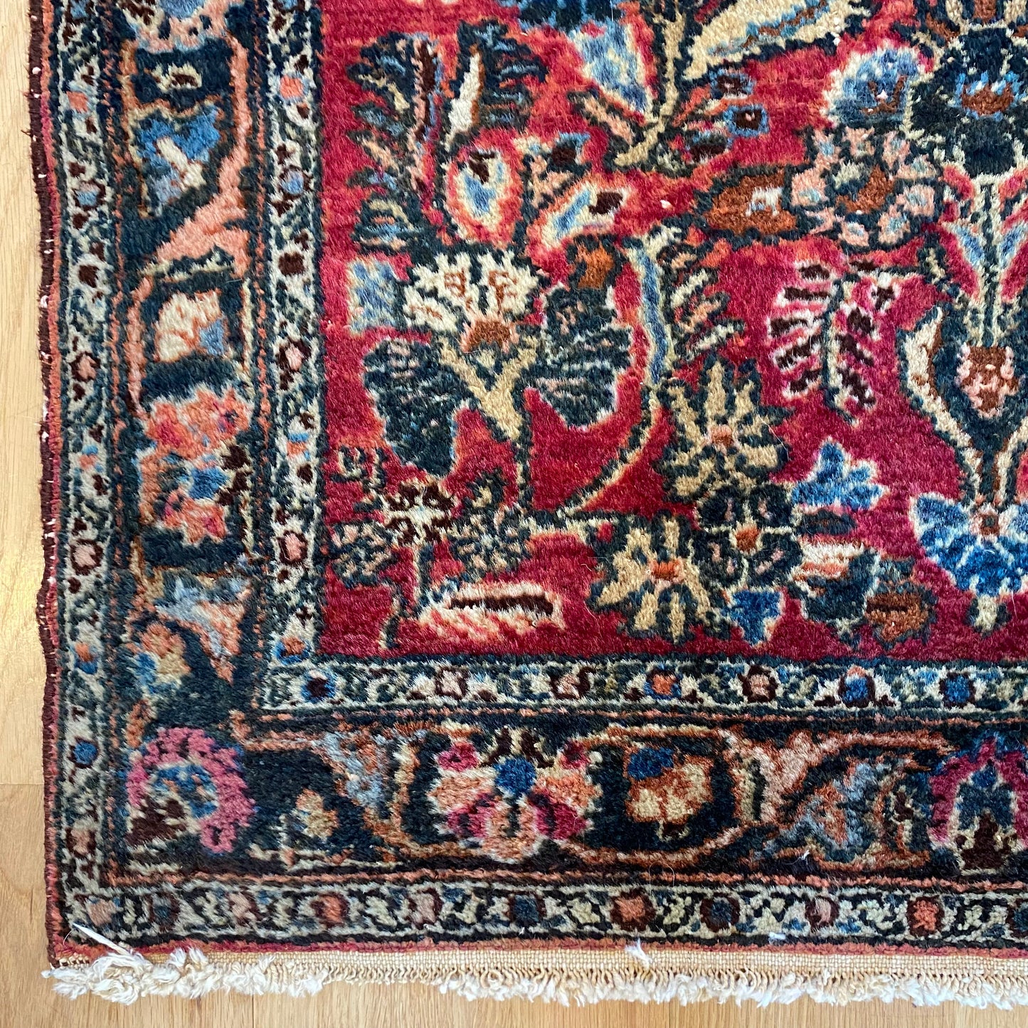 Vintage Rug, 2' 7 x 4' Pink