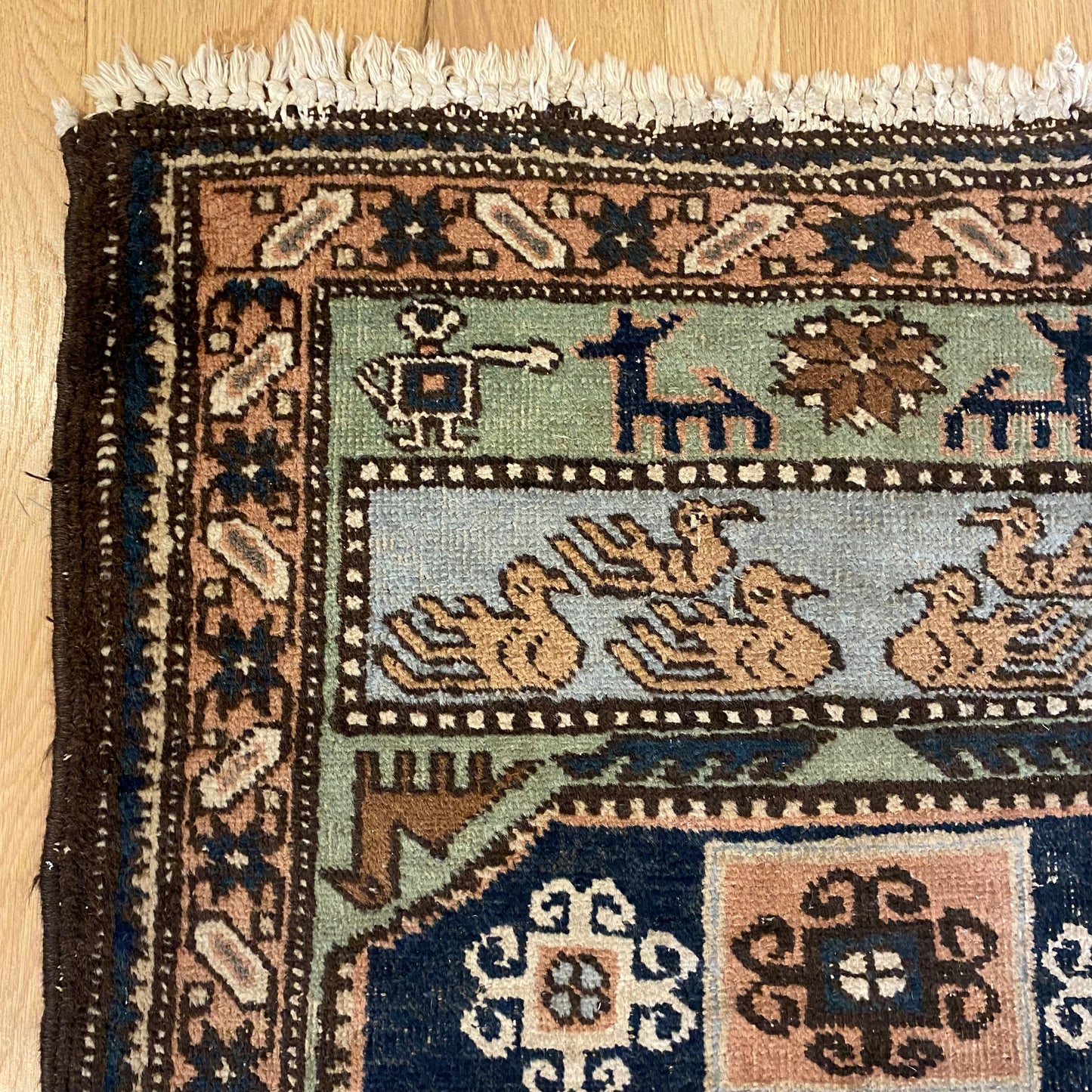 Vintage Rug, 2' 5 x 3' 10 Green