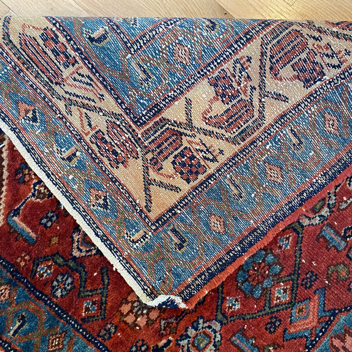 Vintage Rug, 3' x 4' 9 Red