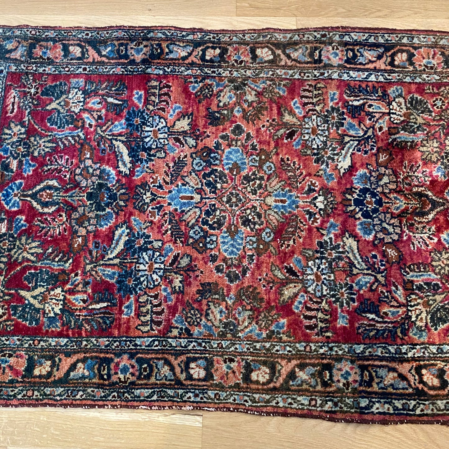 Vintage Rug, 2' 7 x 4' Pink