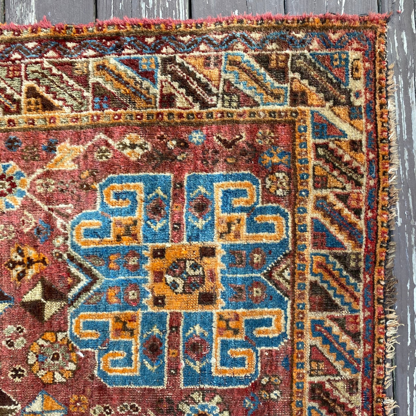 Vintage Rug, 5' 1 x 7' 8 Red