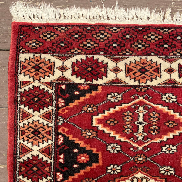 Vintage Rug, 2' 1 x 3' 7 Red