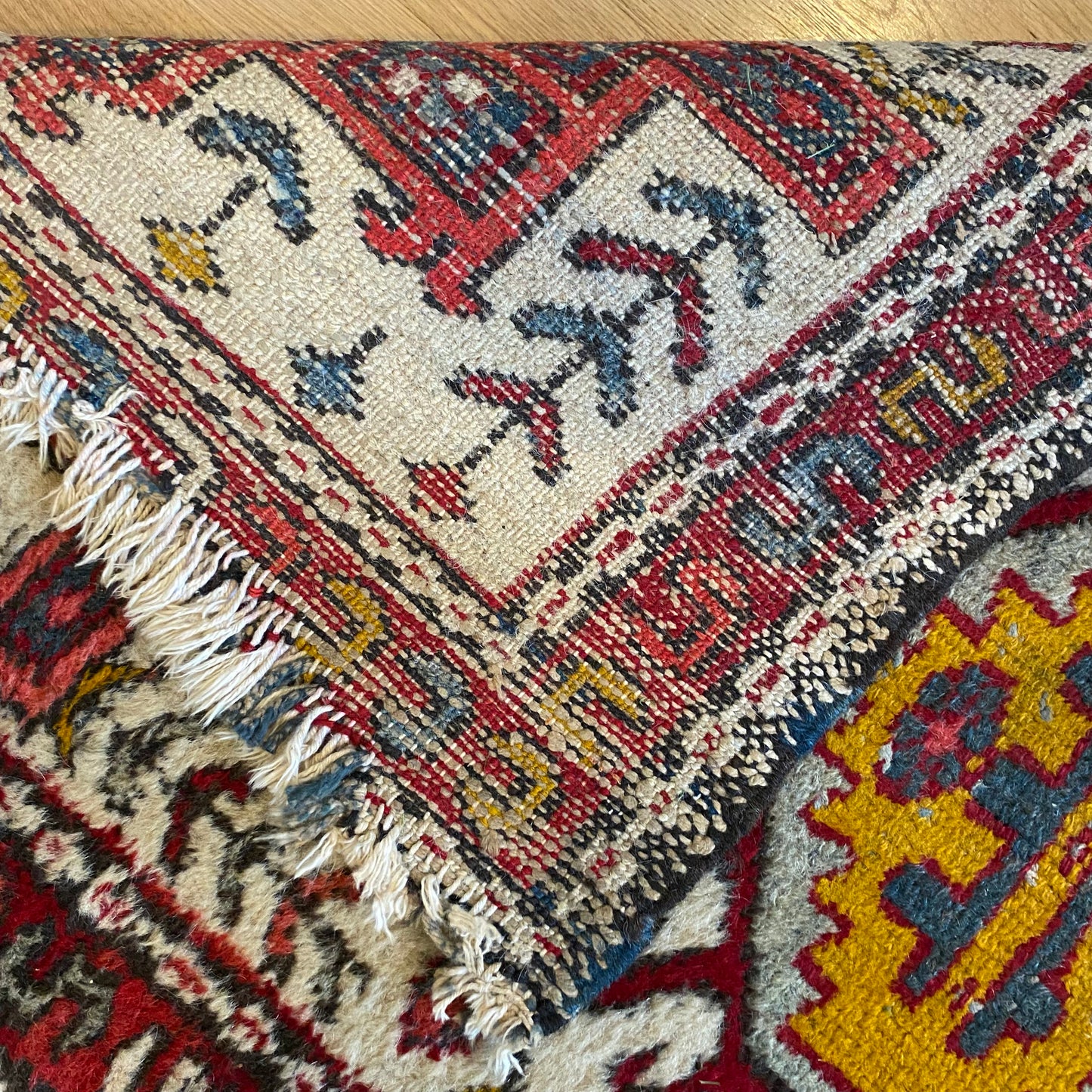 Vintage Rug, 2' 3 x 3' 11 White