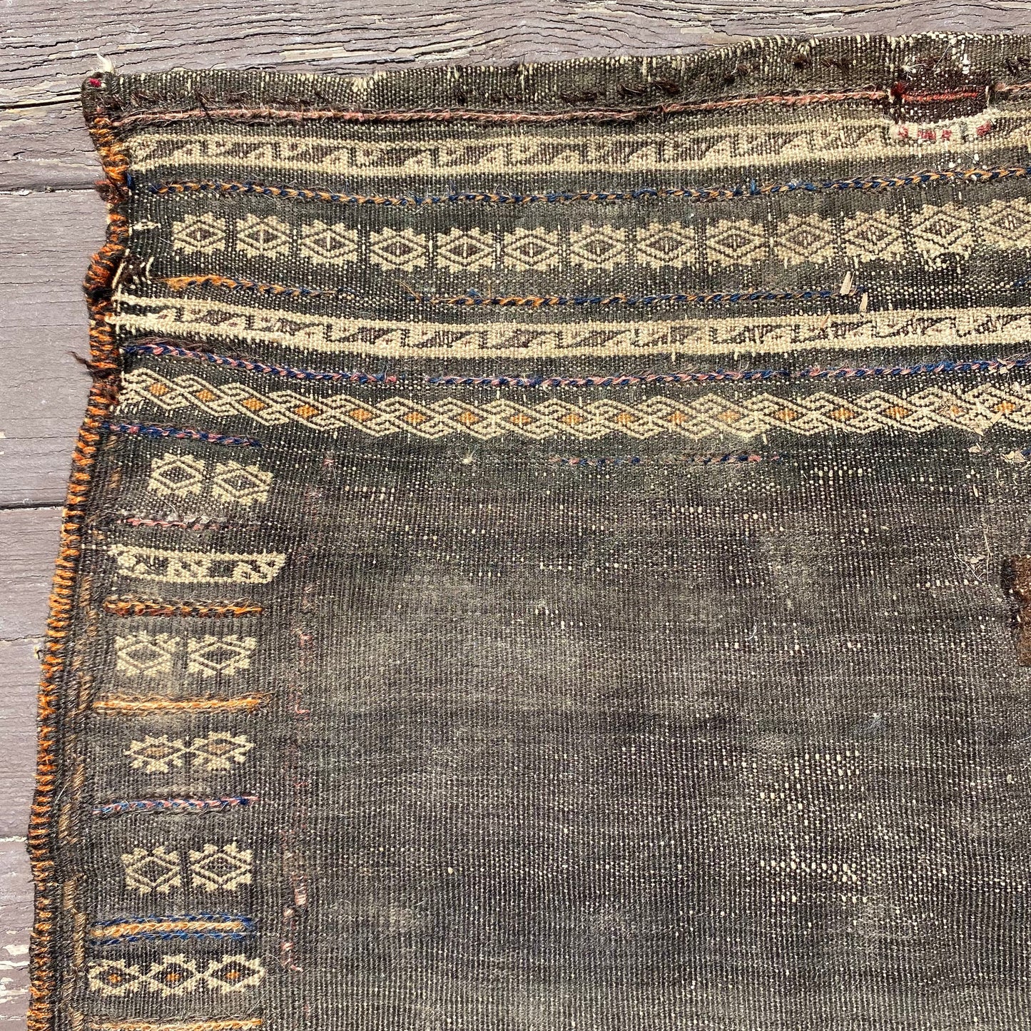 Vintage Flatweave, 3' 4 x 3' 3 Brown